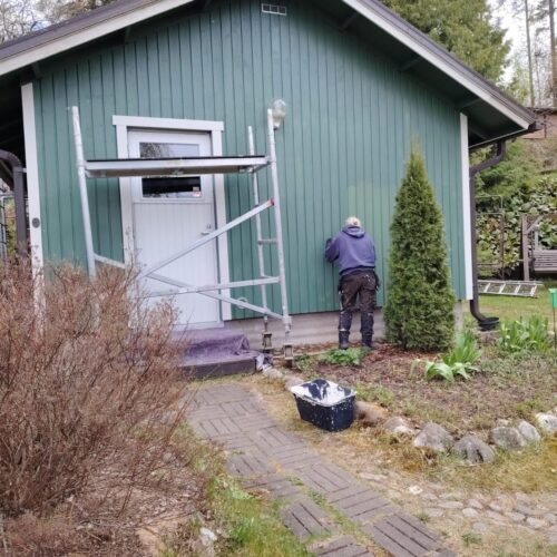 Ulkorakennuksen maalaus -25